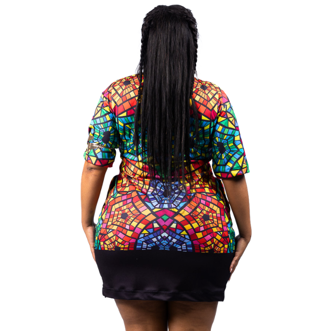 Nhyiren Ndebele African Golfer Dress by Tribe Afrique