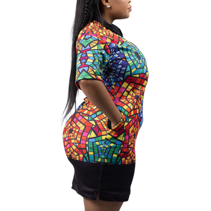 Nhyiren Ndebele African Golfer Dress by Tribe Afrique