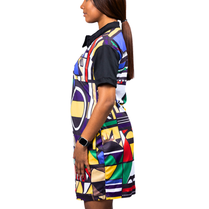 Umgwalo Ndebele African Golfer Dress by Tribe Afrique