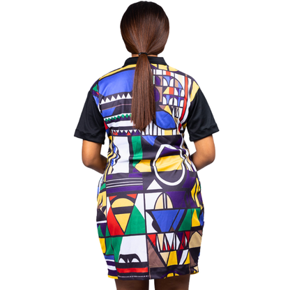 Umgwalo Ndebele African Golfer Dress by Tribe Afrique