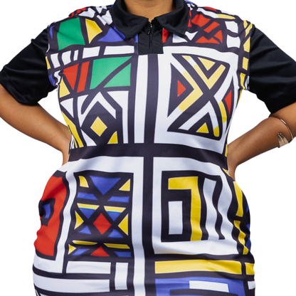 Nompumelelo Ndebele African Golfer Dress by Tribe Afrique