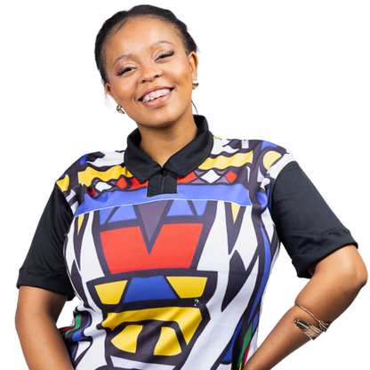 Nala Ndebele African Golfer Dress by Tribe Afrique