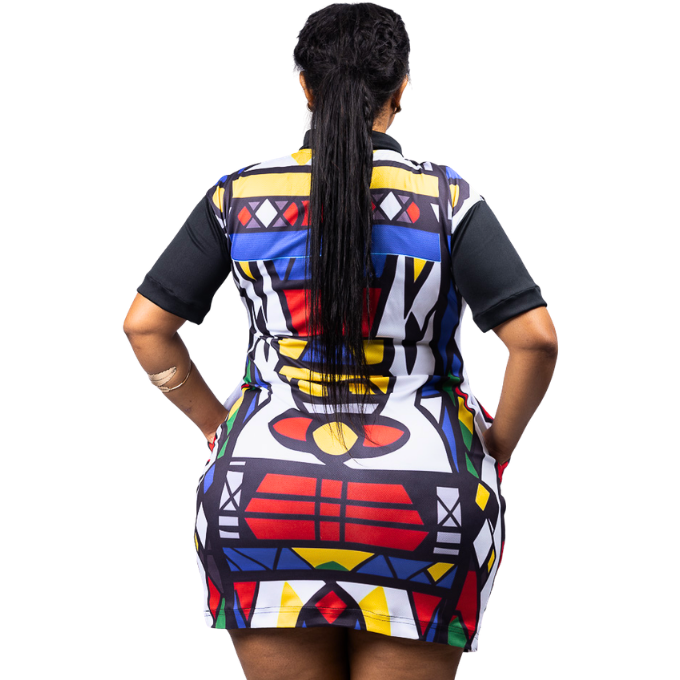 Nala Ndebele African Golfer Dress by Tribe Afrique
