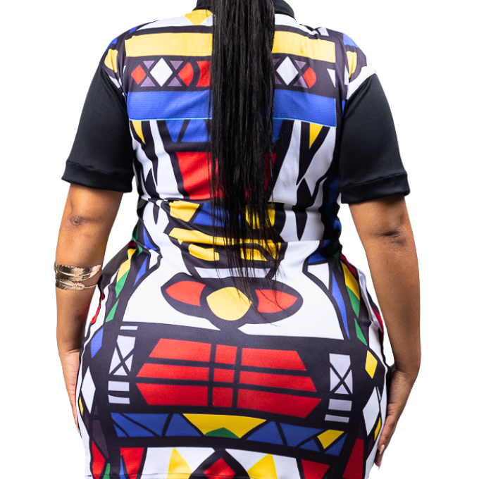 Nala Ndebele African Golfer Dress by Tribe Afrique