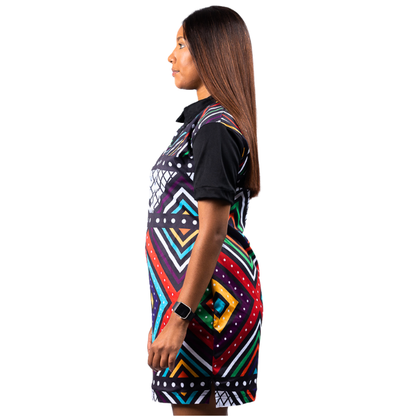 Zinhle Ndebele African Golfer Dress by Tribe Afrique