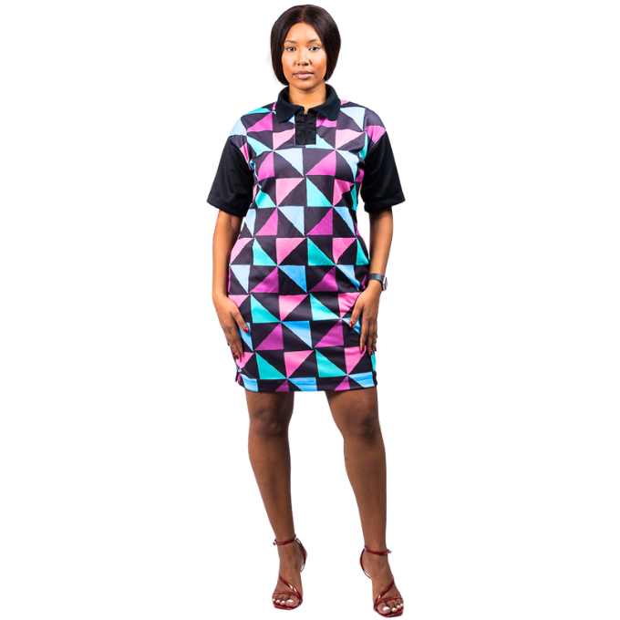 Konadu Kente African Golfer Dress by Tribe Afrique