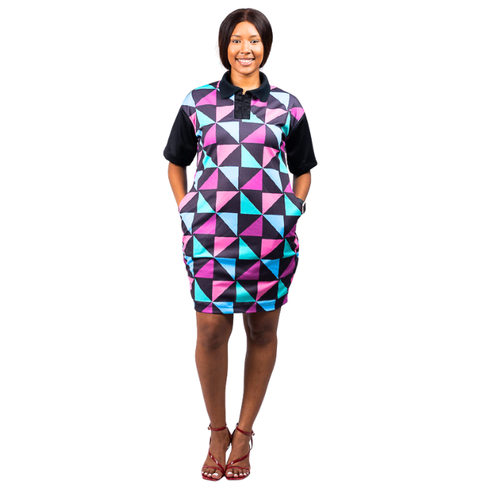 Konadu Kente African Golfer Dress by Tribe Afrique