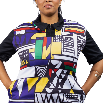 Siyabonga Ndebele African Golfer Dress by Tribe Afrique