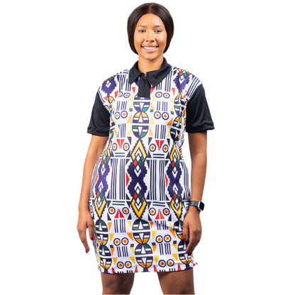 Ndebele Kese African Golfer Dress by Tribe Afrique
