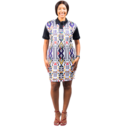 Ndebele Kese African Golfer Dress by Tribe Afrique
