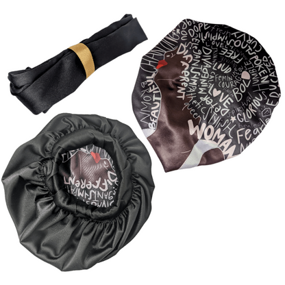 Kele Melanin African Reversible Bonnet by Tribe Afrique - Tribe Afrique