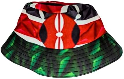 Proudly Kenyan Flag Reversible African Bucket Hat - Tribe Afrique