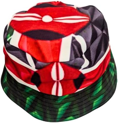 Proudly Kenyan Flag Reversible African Bucket Hat - Tribe Afrique