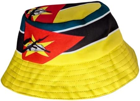 Proudly Mozambique Flag Reversible African Bucket Hat - Tribe Afrique