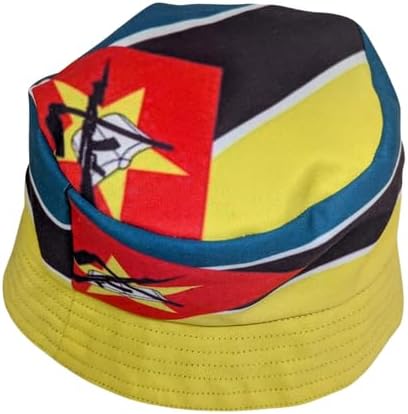 Proudly Mozambique Flag Reversible African Bucket Hat - Tribe Afrique