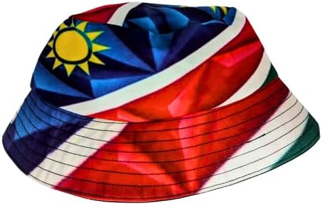 Proudly Namibian Flag Reversible African Bucket Hat - Tribe Afrique