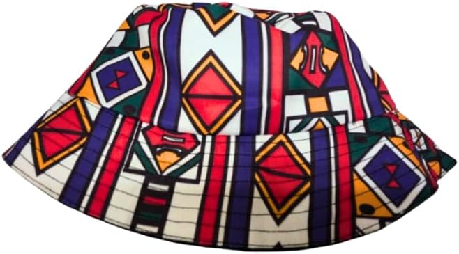 Adult size - Full Original Ndebele African Bucket hat by Tribe Afrique - Tribe Afrique