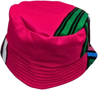 Adult size - Pink Venda African Bucket hat by Tribe Afrique - Tribe Afrique
