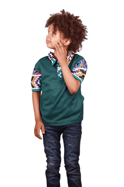 Kids New Ndebele Heritage Shirt by Tribe Afrique Tribe Afrique
