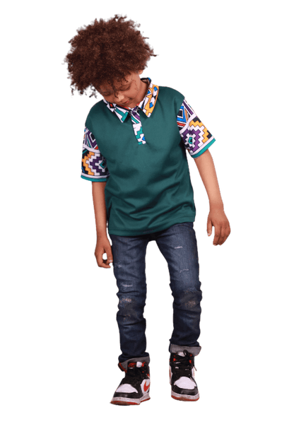 Kids New Ndebele Heritage Shirt by Tribe Afrique Tribe Afrique