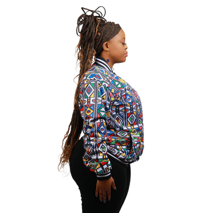 Ndebele Reloaded African Jacket by Tribe Afrique - Tribe Afrique