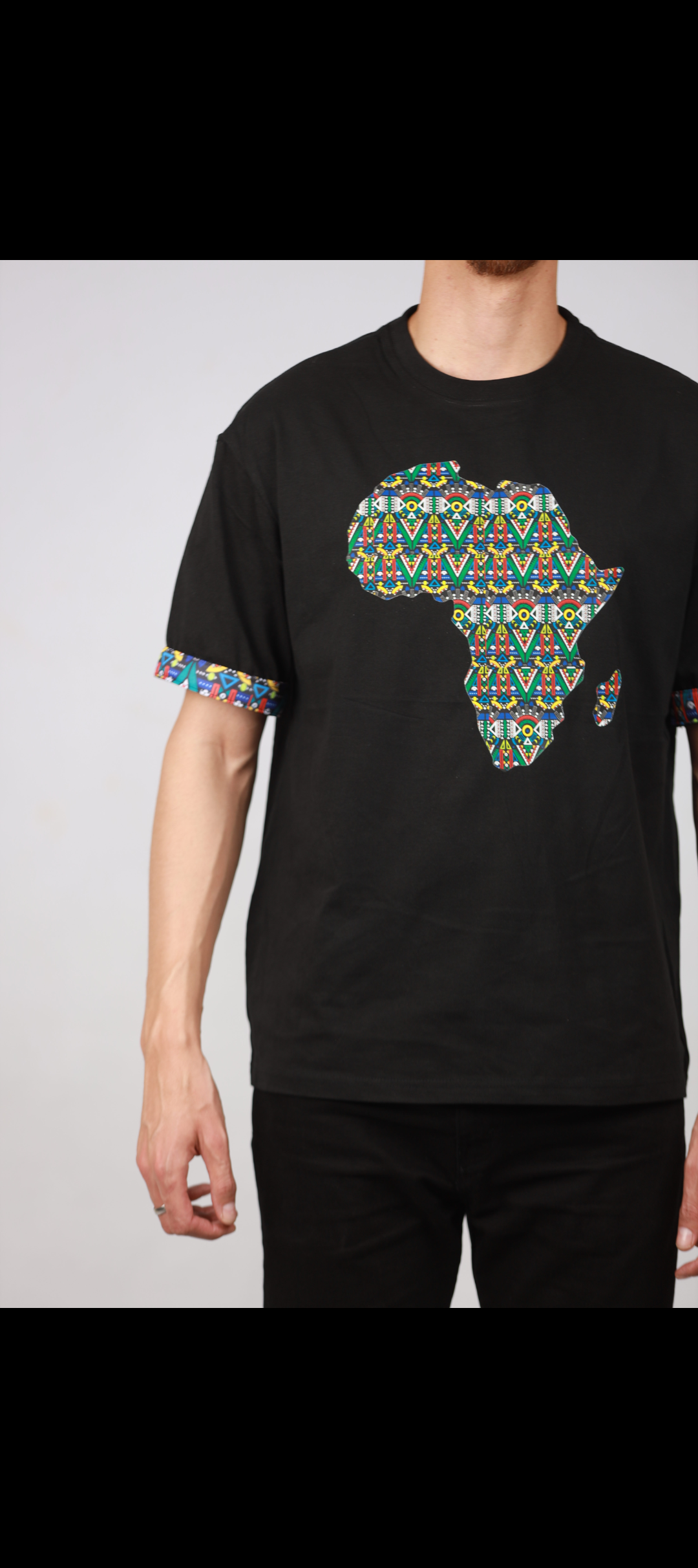 Blue Kai Map Shirt by Tribe Afrique