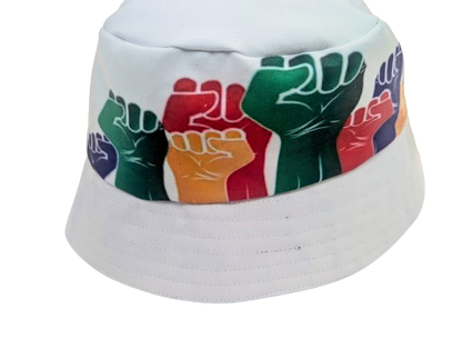 Fist One Nation African Bucket Hats by Tribe Afrique - Tribe Afrique