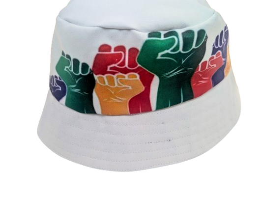 Fist One Nation African Bucket Hats by Tribe Afrique - Tribe Afrique
