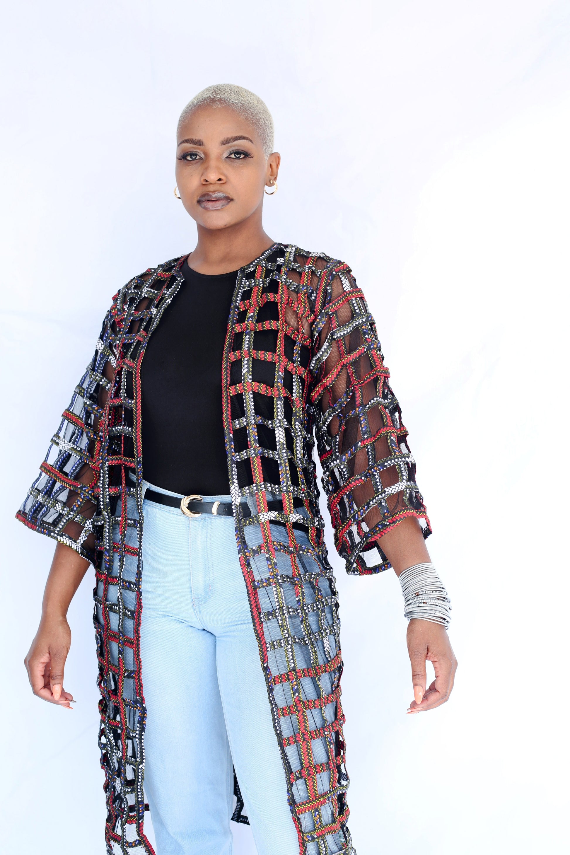 Mlindo Basket Kimono by Tribe Afrique - Tribe Afrique