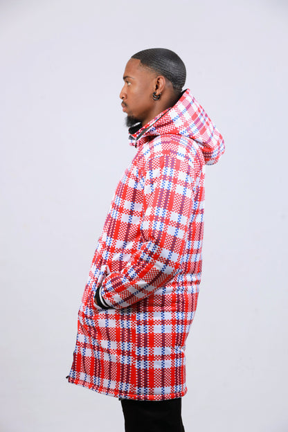 Red Machangani / Khonz'ekhaya Jacket by Tribe Afrique - Tribe Afrique