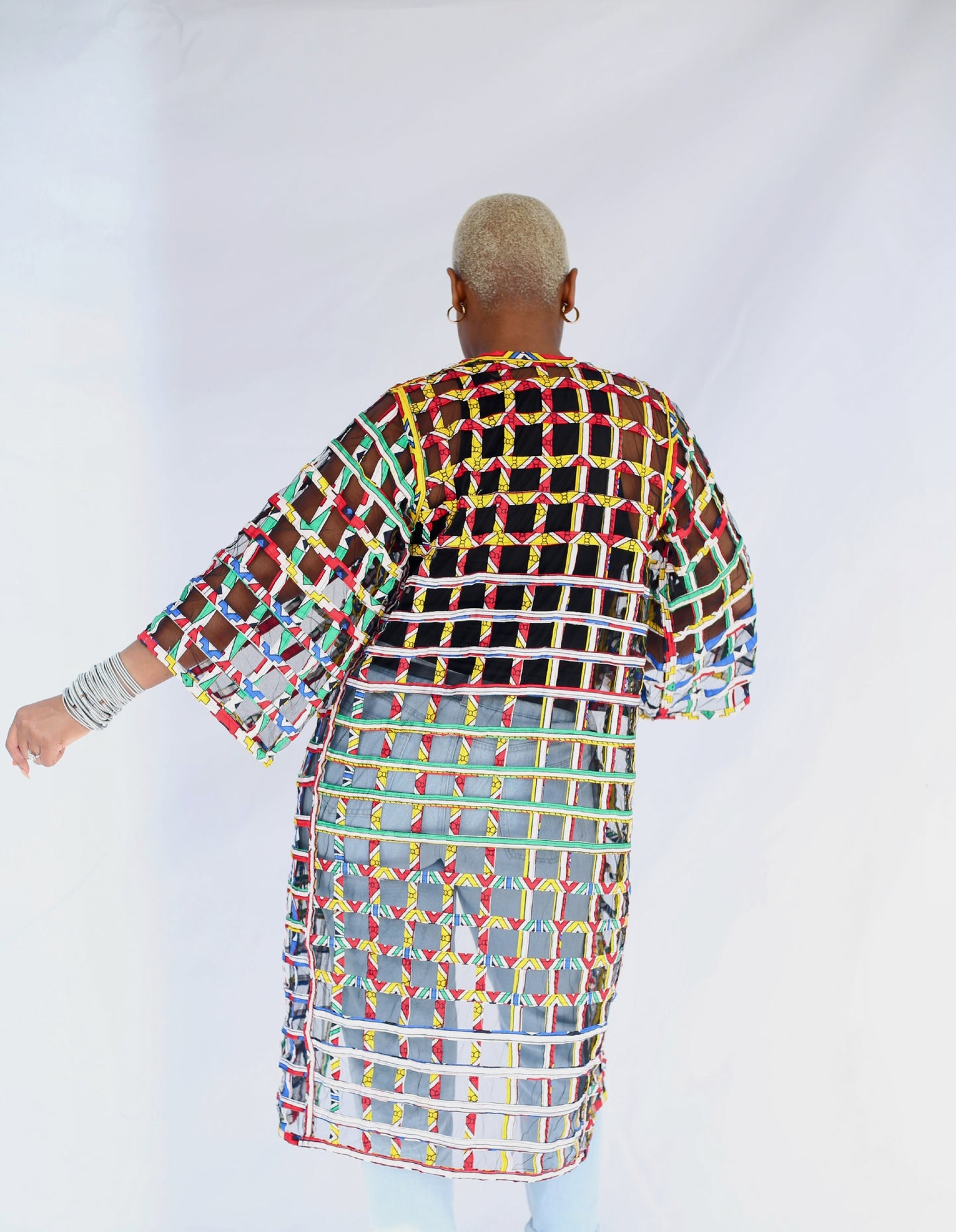 Nhyiren Basket Kimono by Tribe Afrique - Tribe Afrique