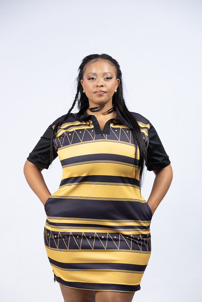 Yellow Xhosa Recreated Golfer Dress