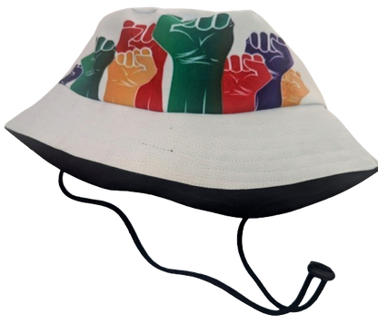 Fist One Nation African Bucket Hats by Tribe Afrique - Tribe Afrique