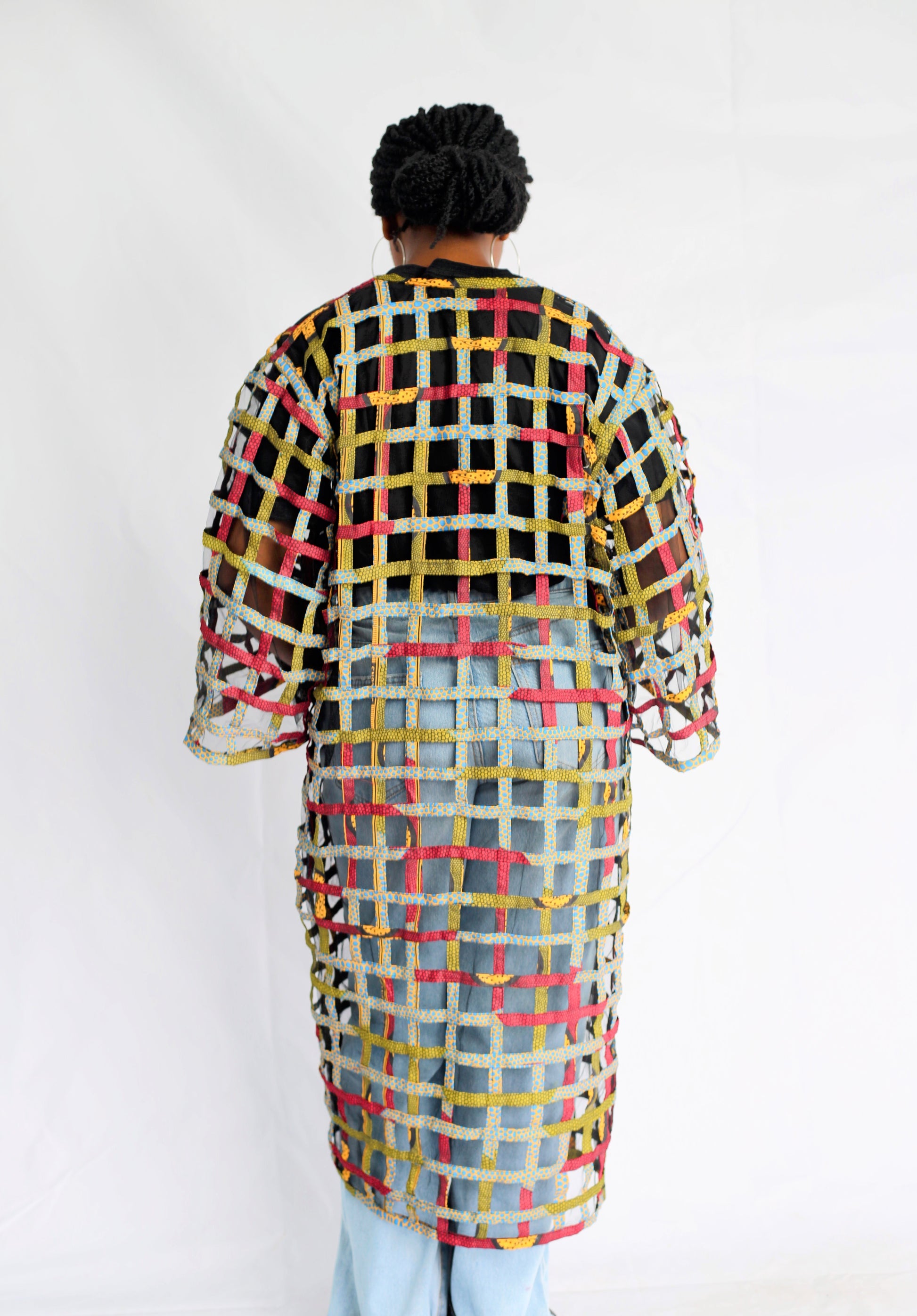 Lashibi Basket Kimono by Tribe Afrique - Tribe Afrique