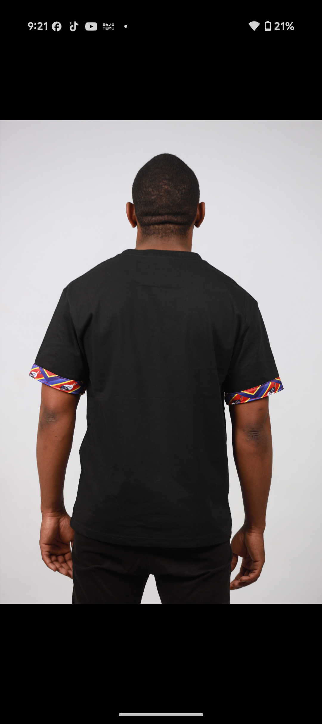 Blue Swati Africa Map Shirt by Tribe Afrique