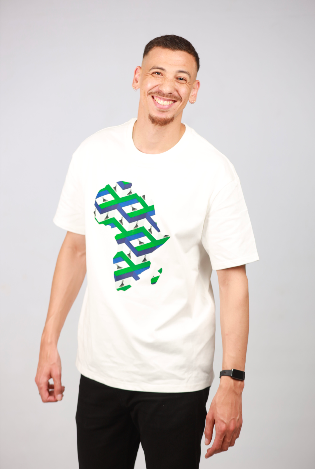 Sotho Hut Africa Map Shirt by Tribe Afrique