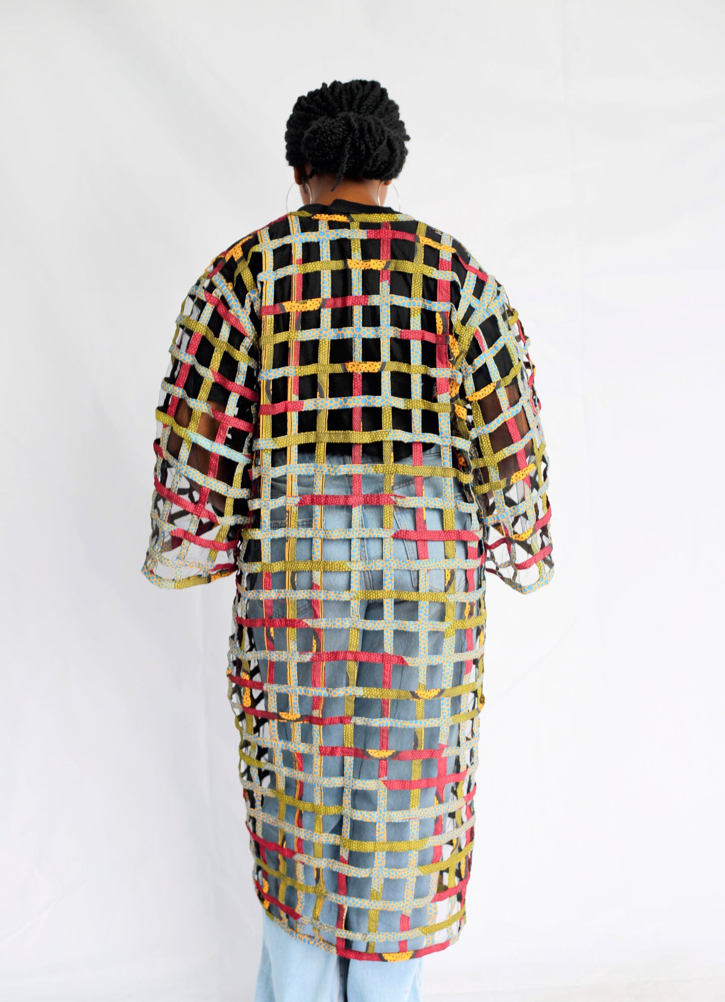 Lashibi Basket Kimono by Tribe Afrique - Tribe Afrique