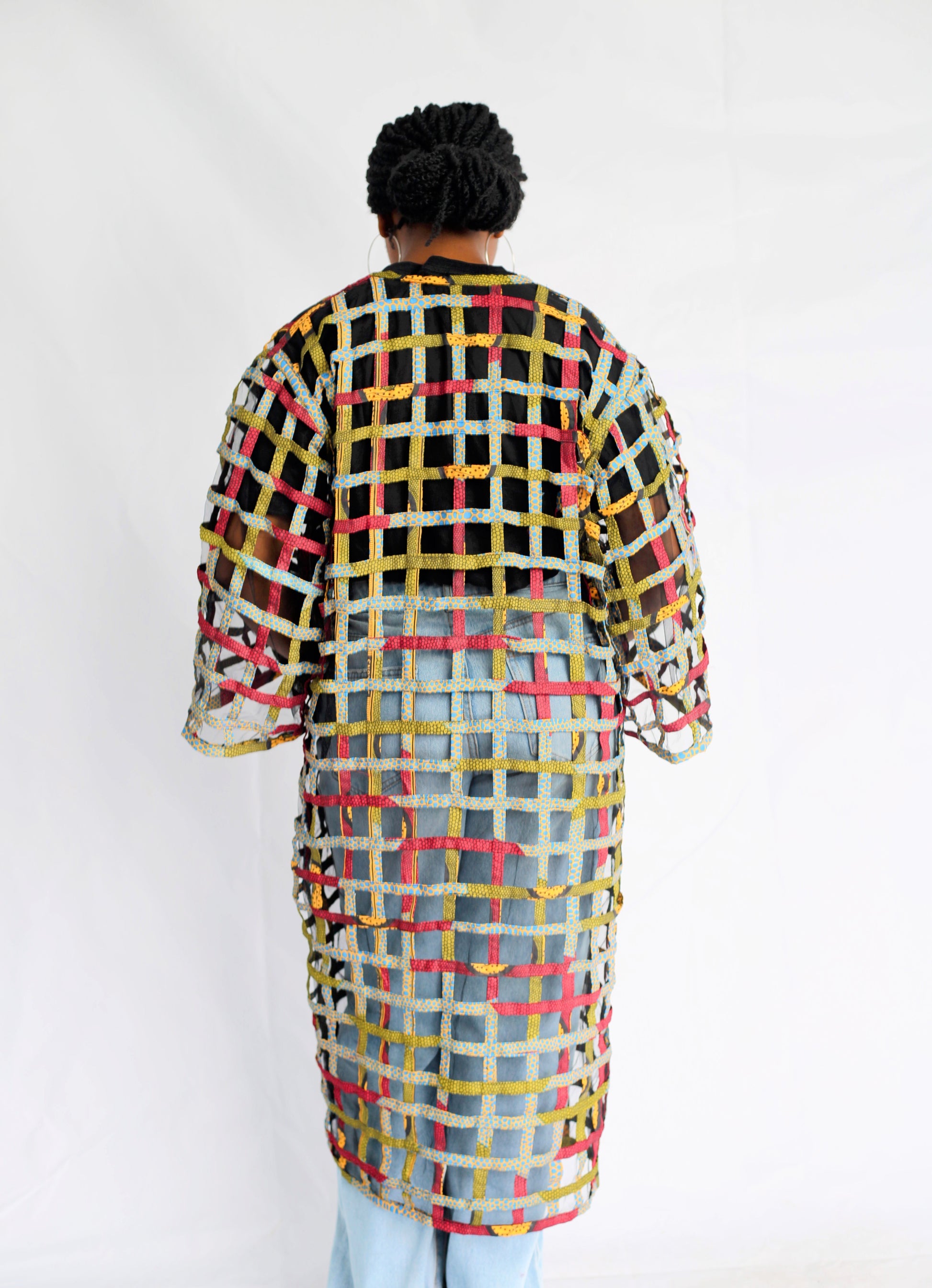 Lashibi Basket Kimono by Tribe Afrique - Tribe Afrique