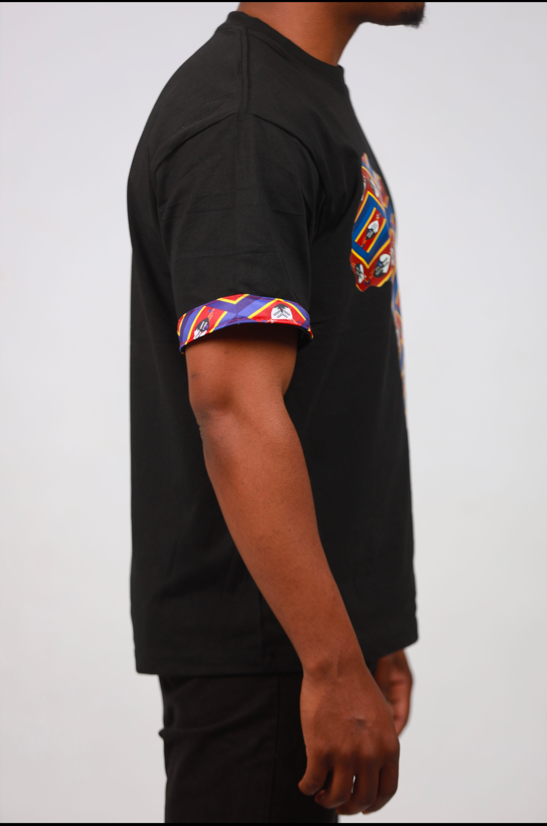 Blue Swati Africa Map Shirt by Tribe Afrique