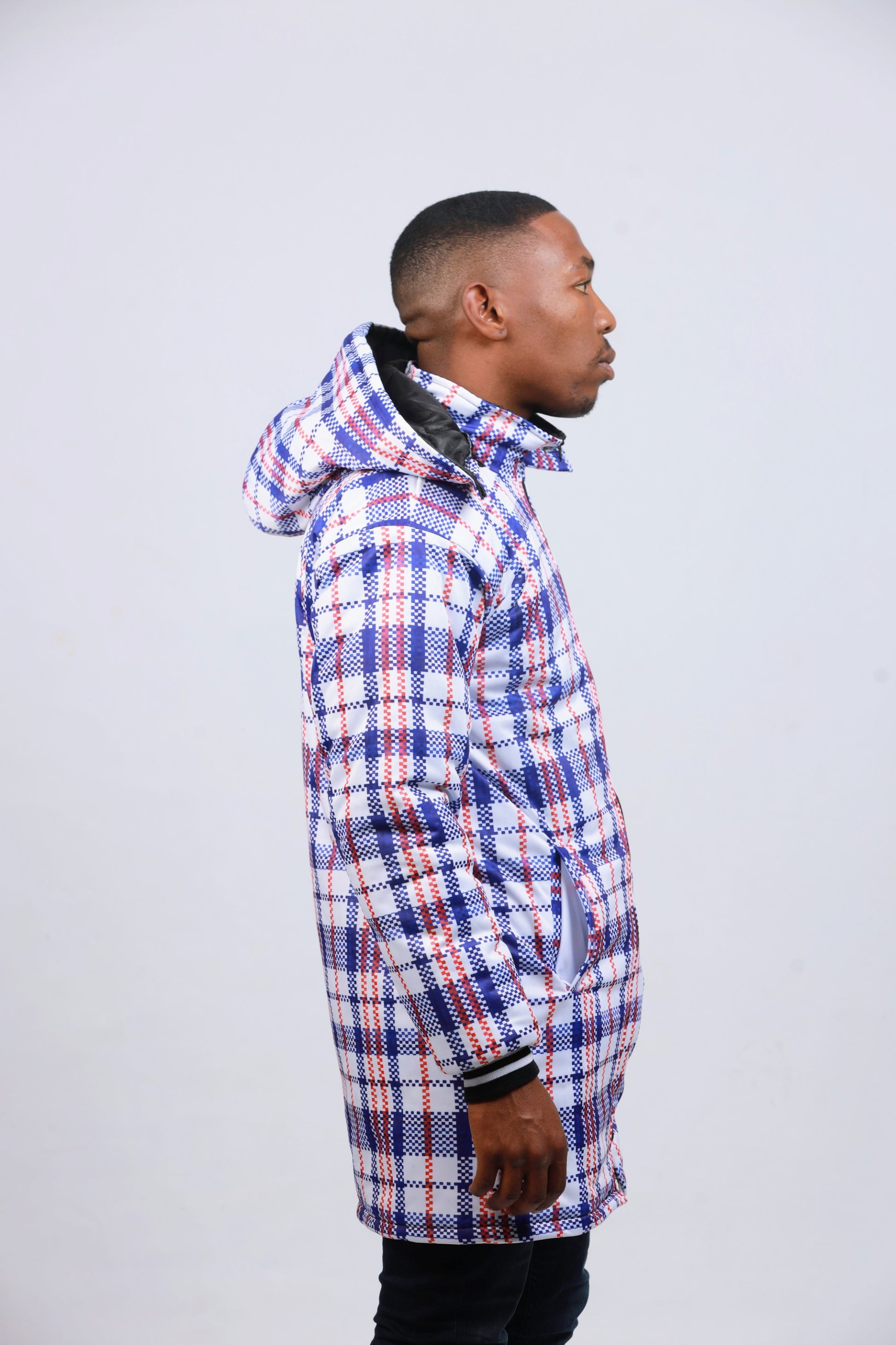 Blue Machangani / Khonz'ekhaya Jacket by Tribe Afrique - Tribe Afrique