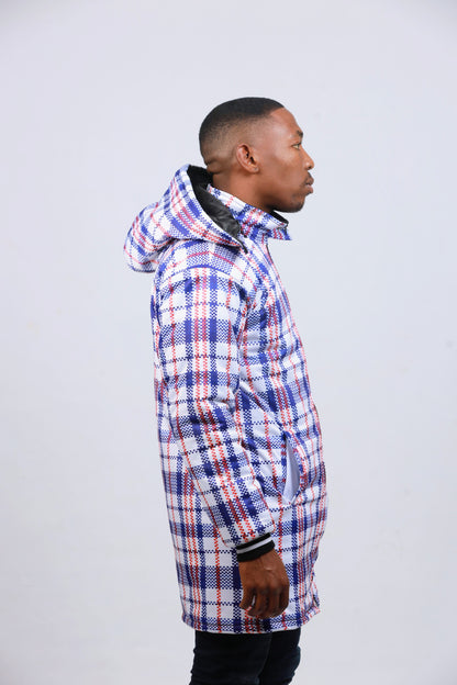 Blue Machangani / Khonz'ekhaya Jacket by Tribe Afrique - Tribe Afrique