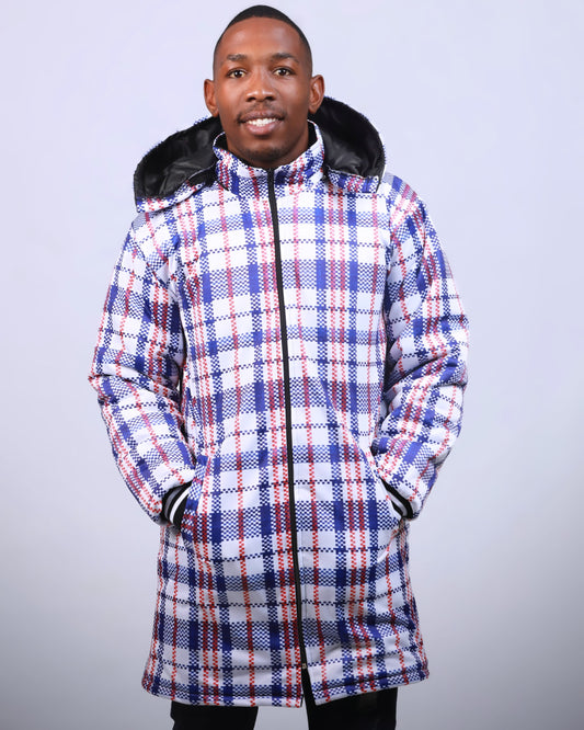 Blue Machangani / Khonz'ekhaya Jacket by Tribe Afrique - Tribe Afrique