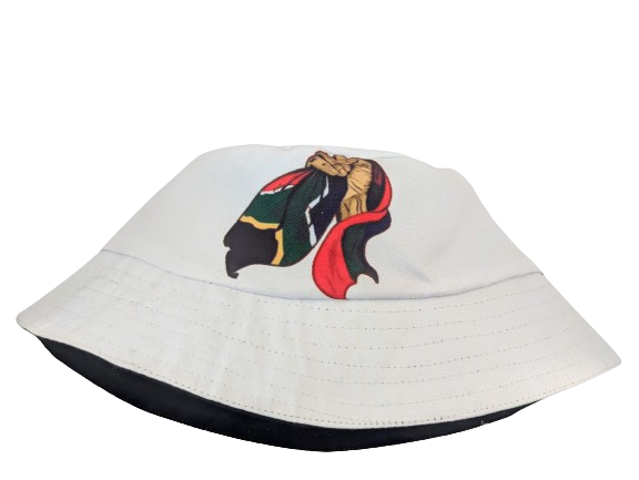 White Freedom African Bucket Hats by Tribe Afrique - Tribe Afrique