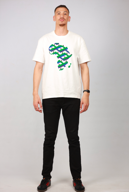 Sotho Hut Africa Map Shirt by Tribe Afrique