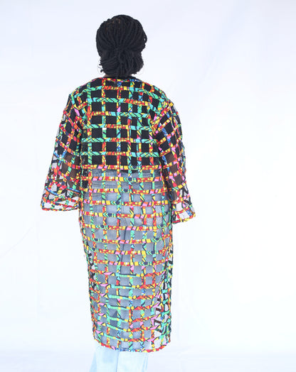 Nhyiren Basket Kimono by Tribe Afrique - Tribe Afrique