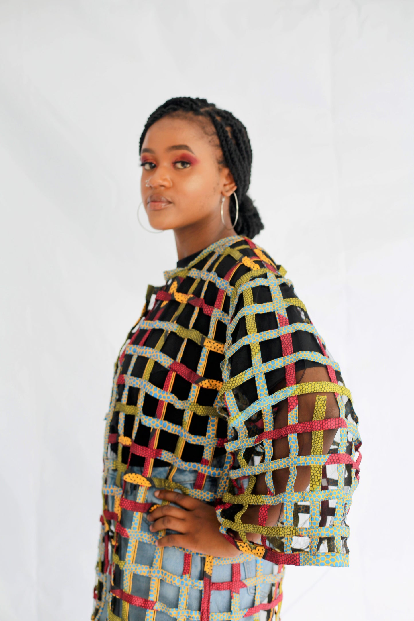 Lashibi Basket Kimono by Tribe Afrique - Tribe Afrique