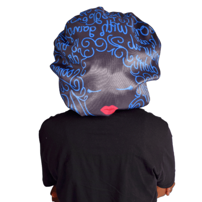 Asemahle  Affirmations African Satin Bonnet by Tribe Afrique - Tribe Afrique