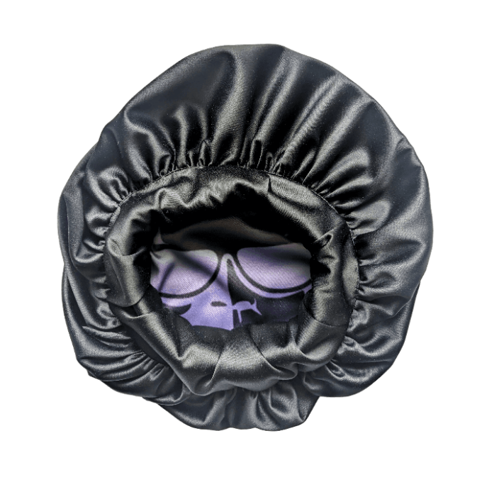 Black is supercool Affirmation Satin Bonnet by Tribe Afrique - Tribe Afrique