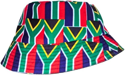 Adult size - South African Multi Flag African bucket - Tribe Afrique