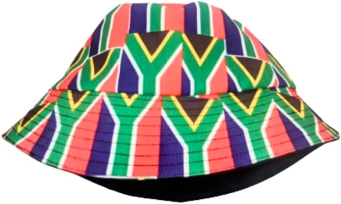 Adult size - South African Multi Flag African bucket - Tribe Afrique